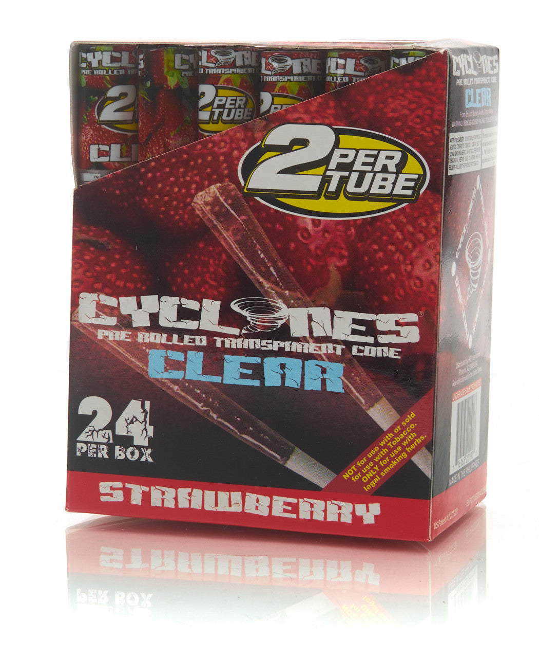 Clear Pre-Rolled Cones Strawberry