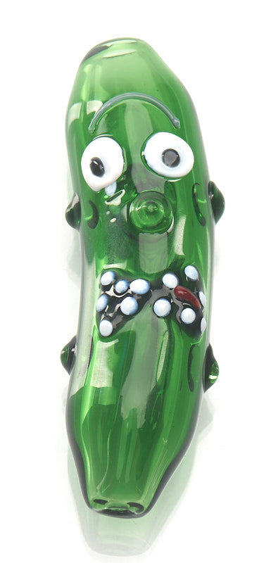Crush Glass Mini Pickle Hand Pipe 3