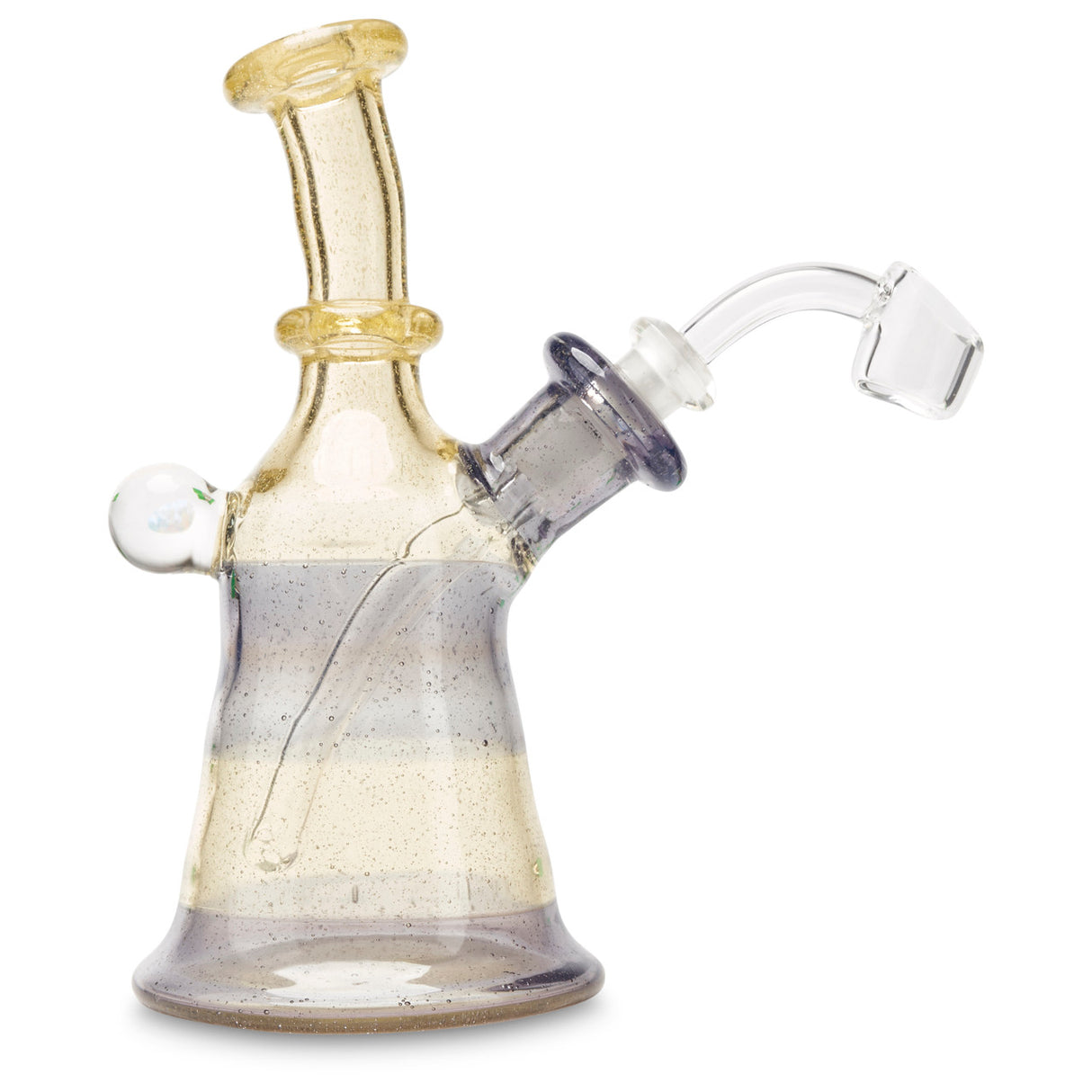 clc glass mini tube yellow and purple water pipe at cloud 9 smoke co