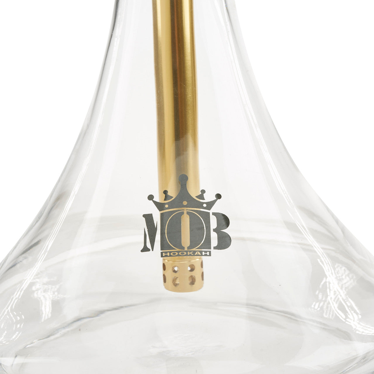 MOB Ghost Hookah Thick Glass Base with Removable Diffuser