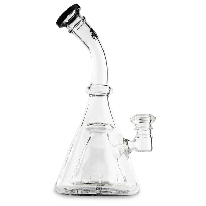 MOB Glass Black Collins Percolator Bubbler for smoking dry herbs