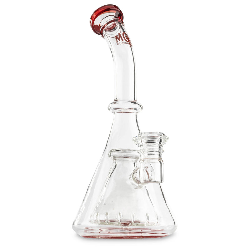 MOB Glass Red Collins Percolator Bubbler at SBK
