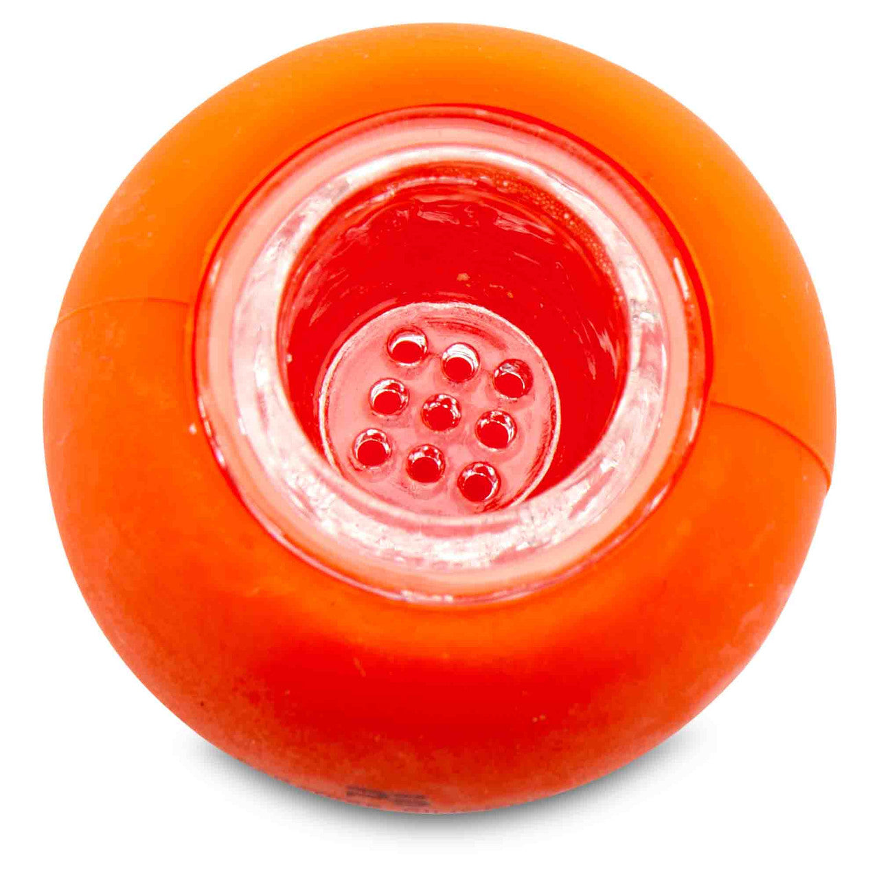 orange silicone slide top view