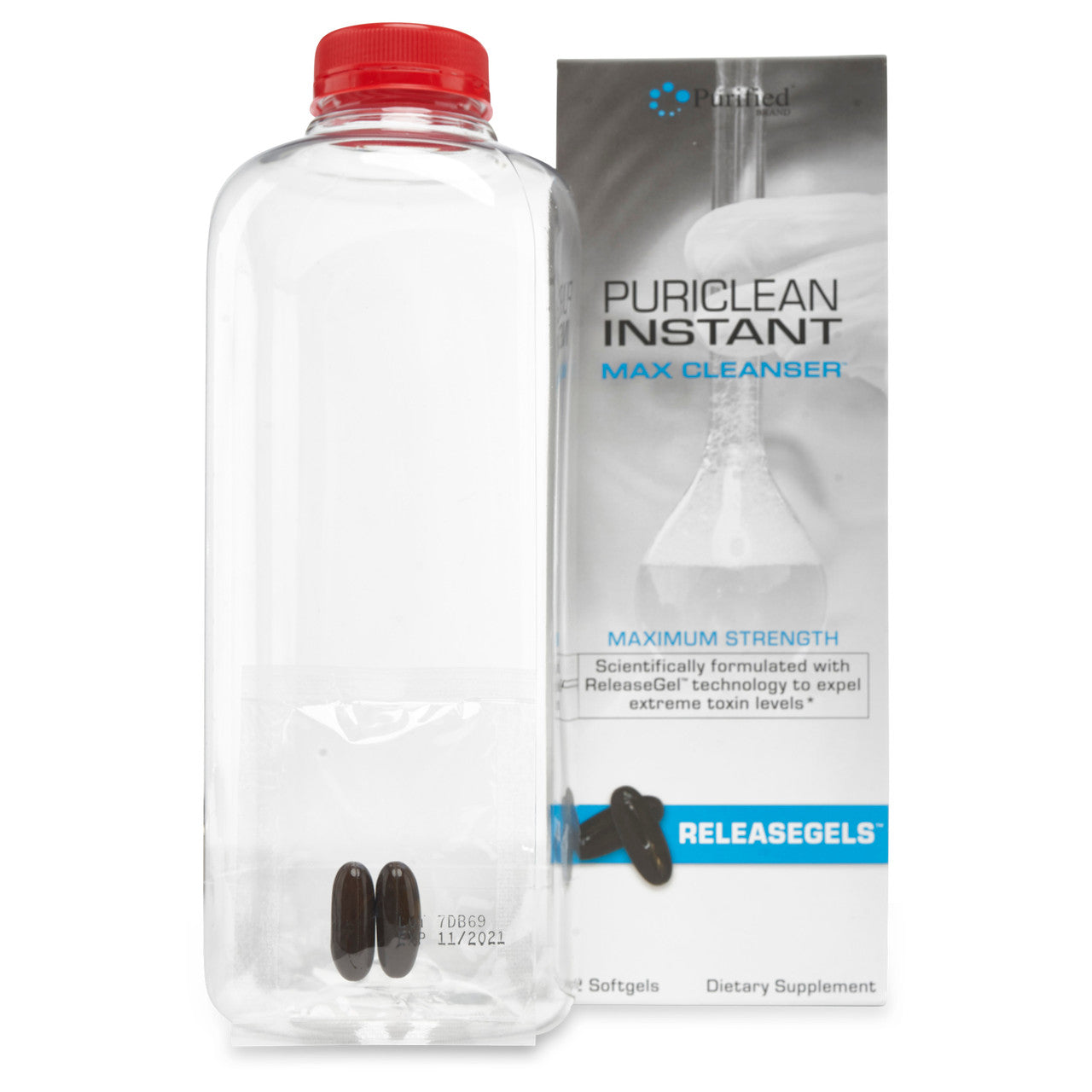 puriclean max herbal detox cleanser softgels