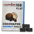 CocoVapor Natural Coconut Charcoal Flat 108 piece