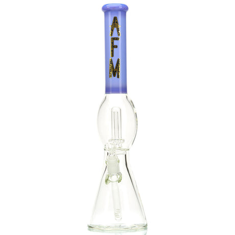AFM UFO Perc 18" Water Pipe with colored neck and flared lip. Purple