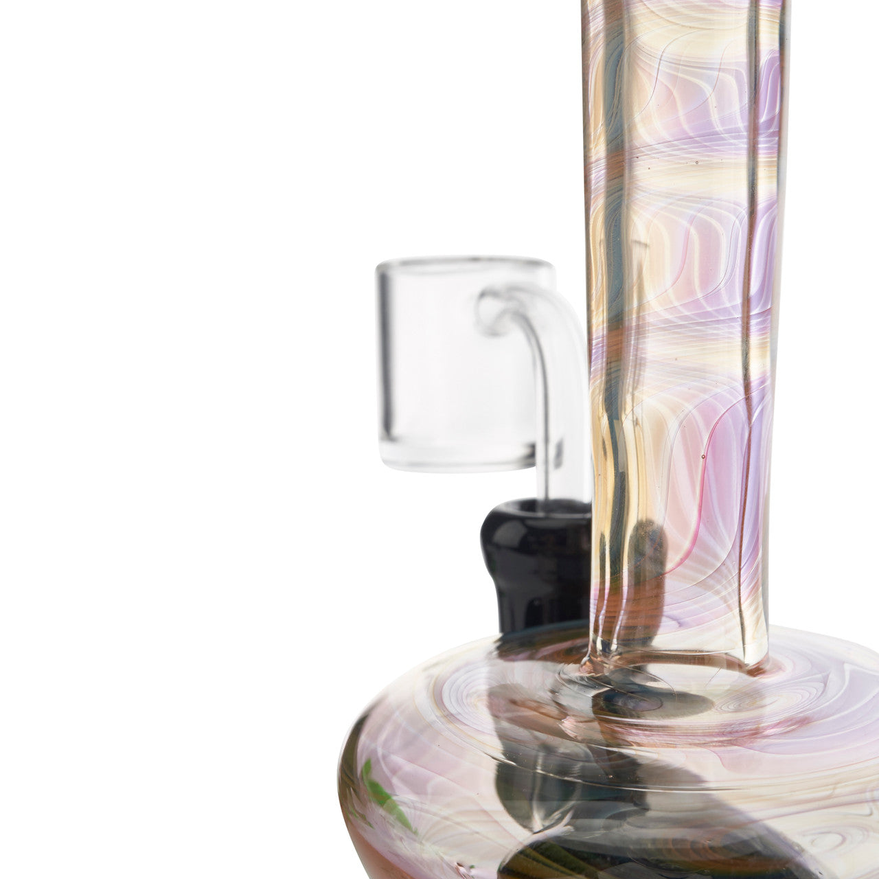 chip x hefe glass venetian egg with fumed glass fully worked pipe