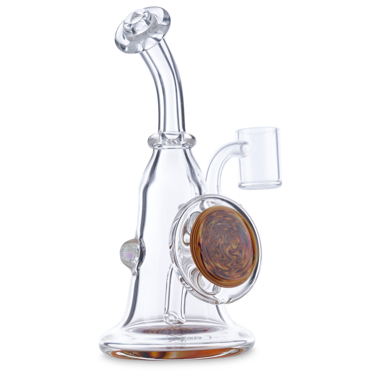cristo glass banger hanger orange dab rig at cloud 9 smoke co