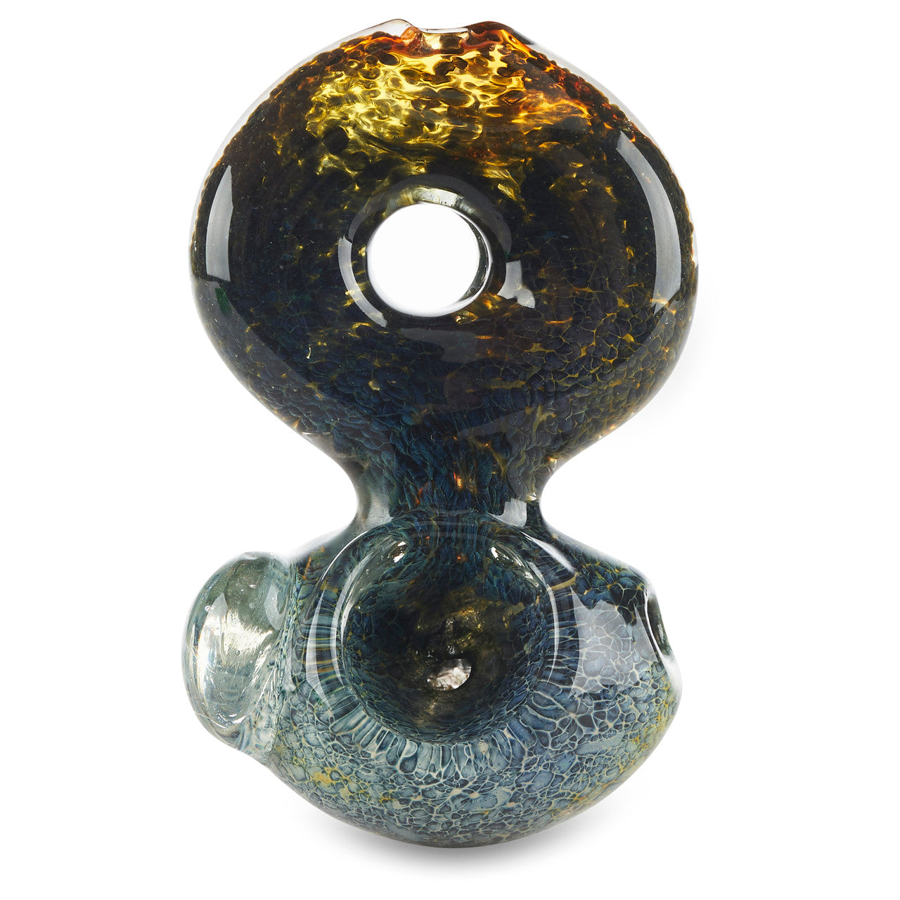 donut glass bowl spoon with carb hole