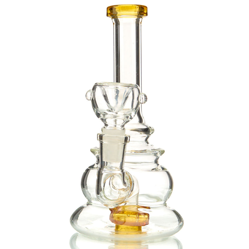 DTHC Layered Pyramid Dab Rig Yellow