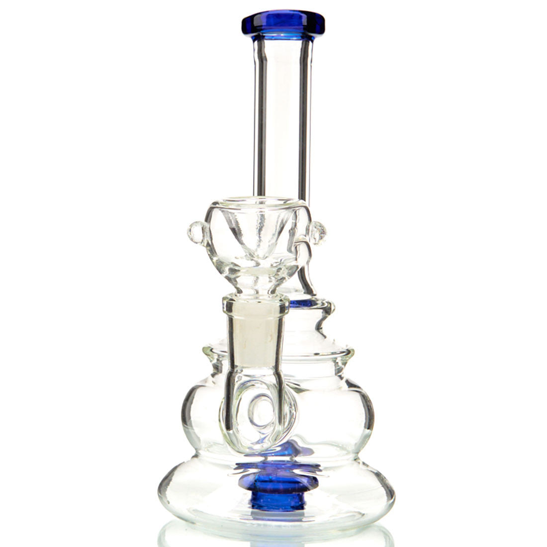 DTHC Layered Pyramid Dab Rig Blue 2