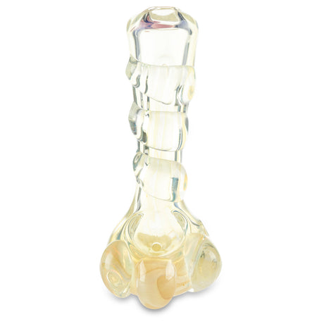 exoctic hand pipe glass bowl spoon with carb hole on the side