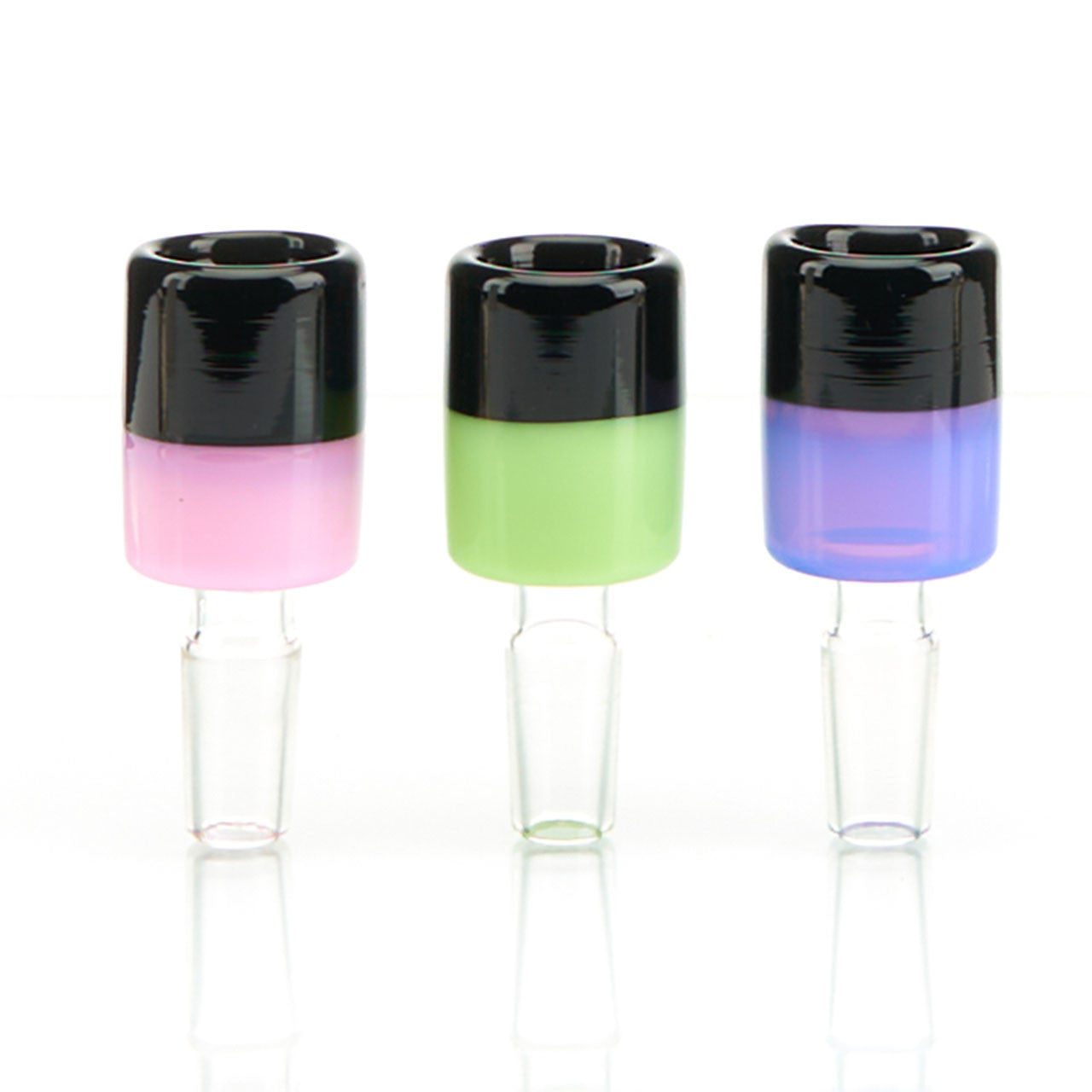 Gambino Studios Dou Borosilicate Glass Slide with Deep One-Hole Flower Bowl 14mm