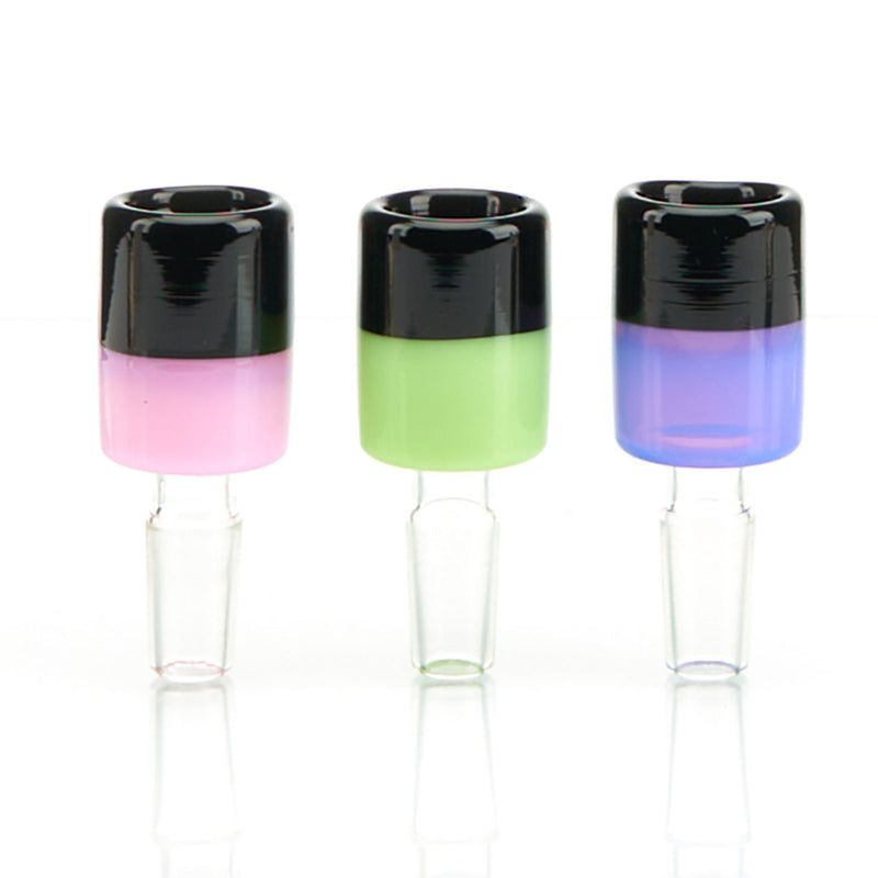 Gambino Studios Dou Borosilicate Glass Slide with Deep One-Hole Flower Bowl 14mm