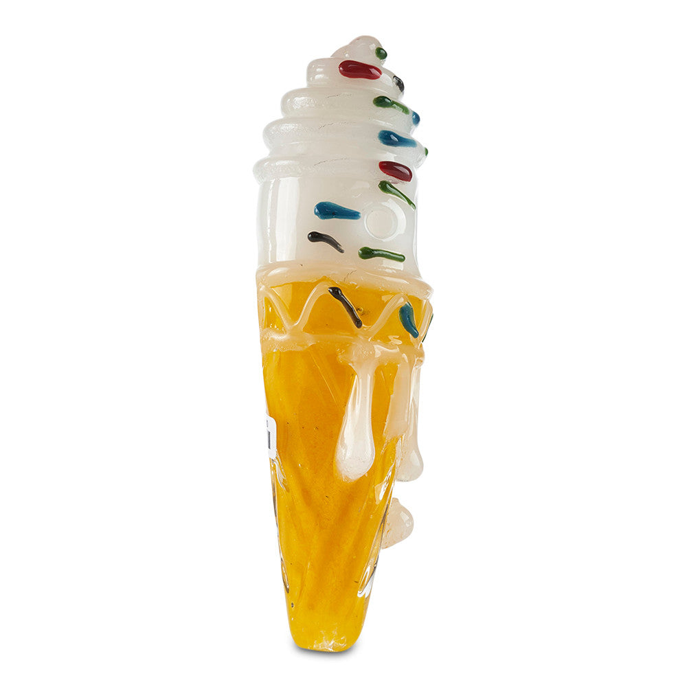pioneer dripping ice cream novelty spoon hand pipe glass bowl