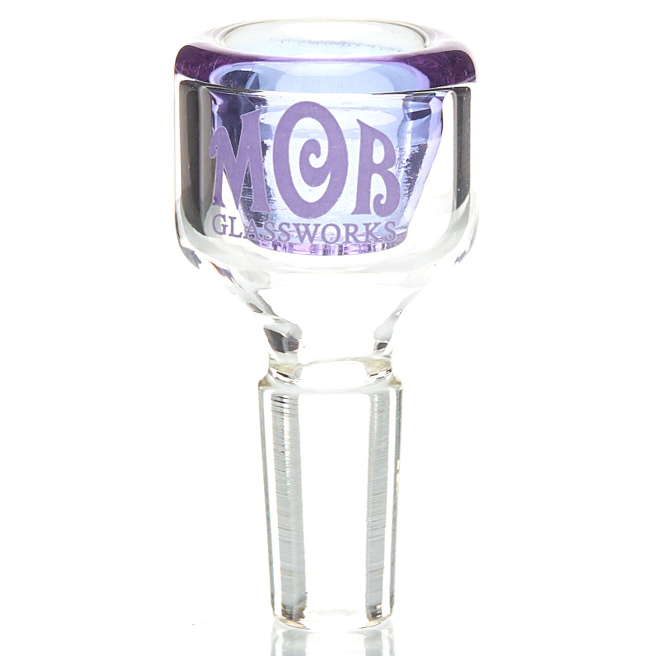 MOB Glass 5-Hole 14mm Slide with Colored Glass and Groundless 14mm Joint