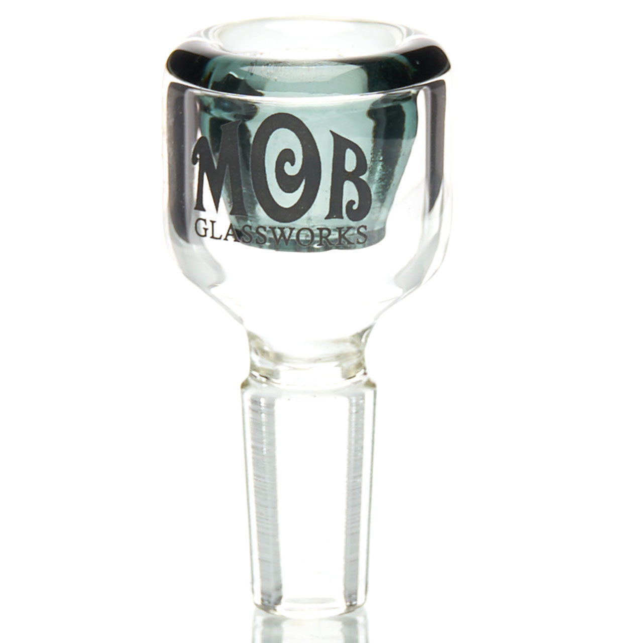 MOB Glass 5-Hole 14mm Slide with Colored Glass and Groundless 14mm Joint
