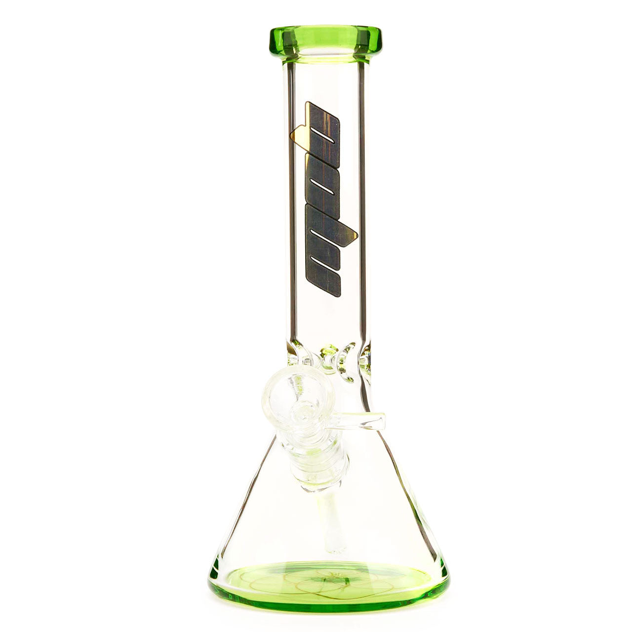 MOB Glass Colored Borosilicate Glass Water Pipe with Fixed Diffused down stem