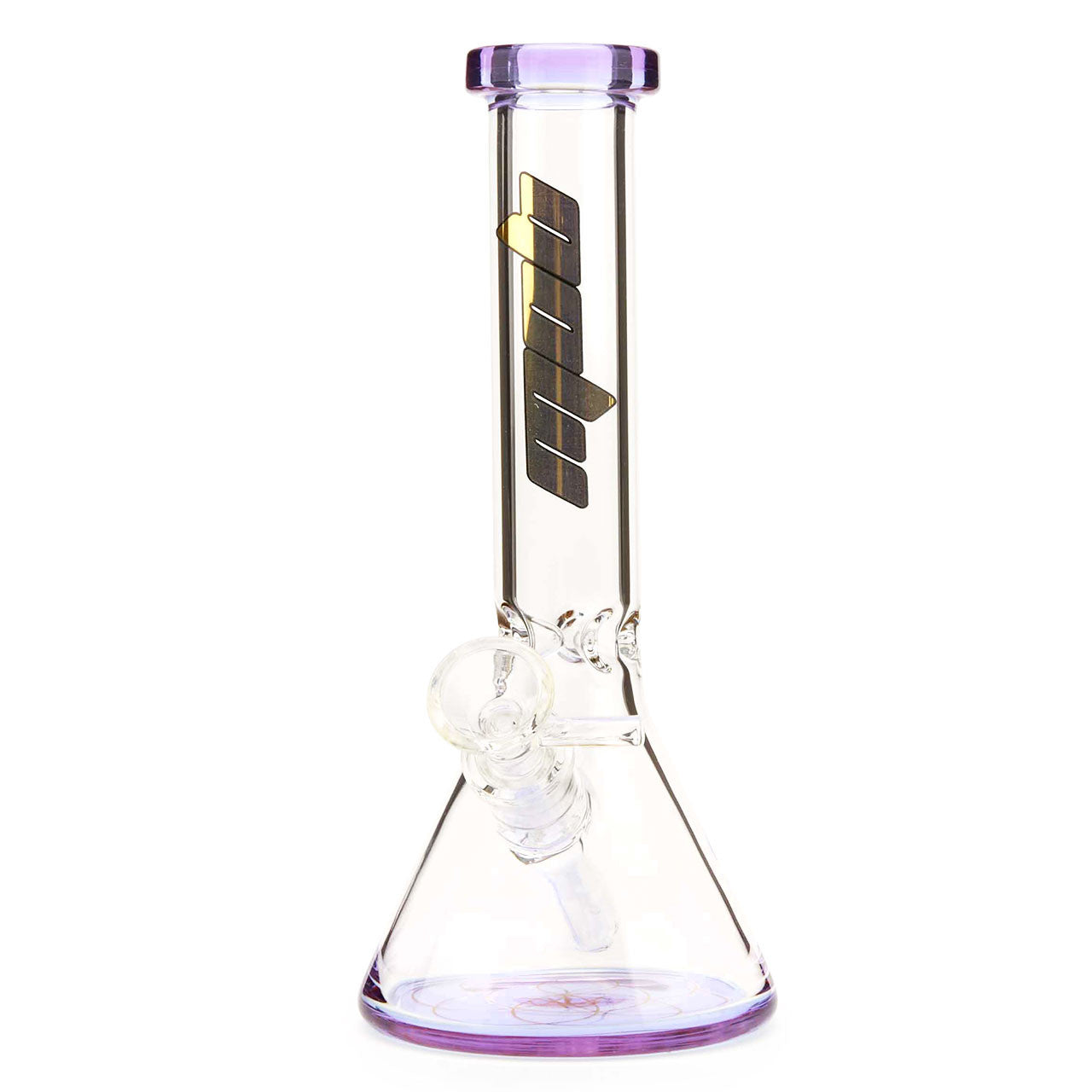 MOB Glass Colored Borosilicate Glass Water Pipe with Fixed Diffused down stem