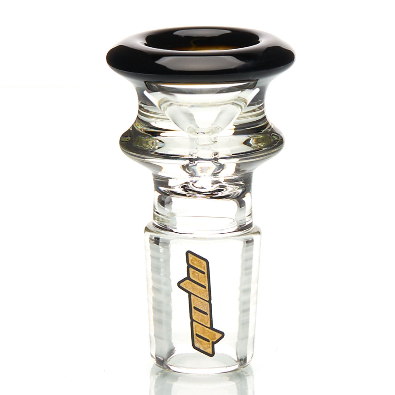 MOB Glass Crown Slide 18mm Groundless male joint with colored rim