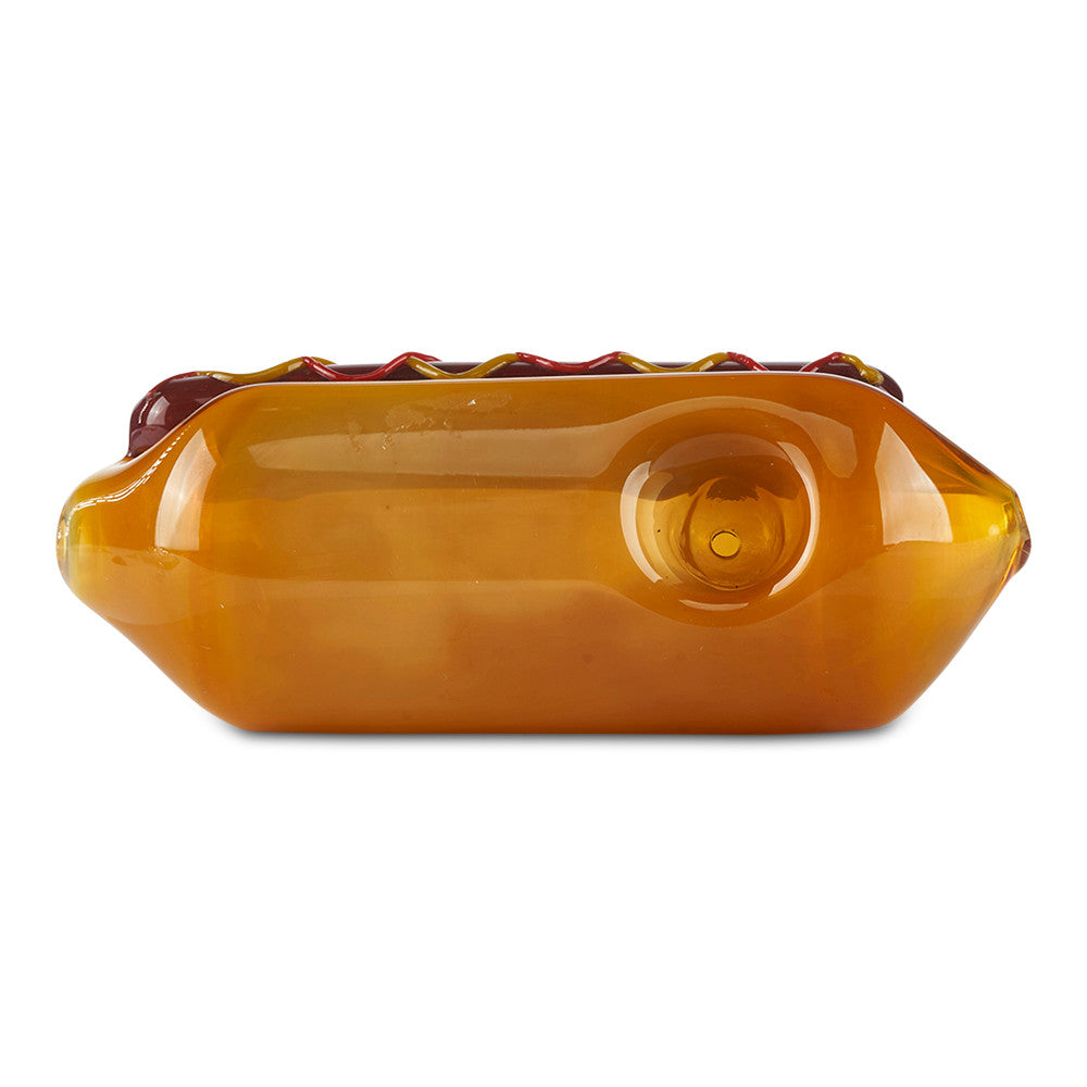 pioneer small hot dog novelty hand pipe spoon for dry herbs