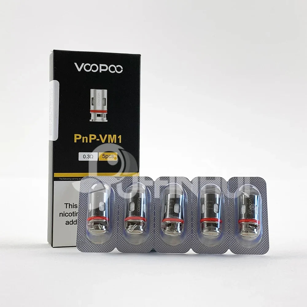 VooPoo PnP-VM1 Replacement Coils – 0.3Ω Mesh (5-Pack)