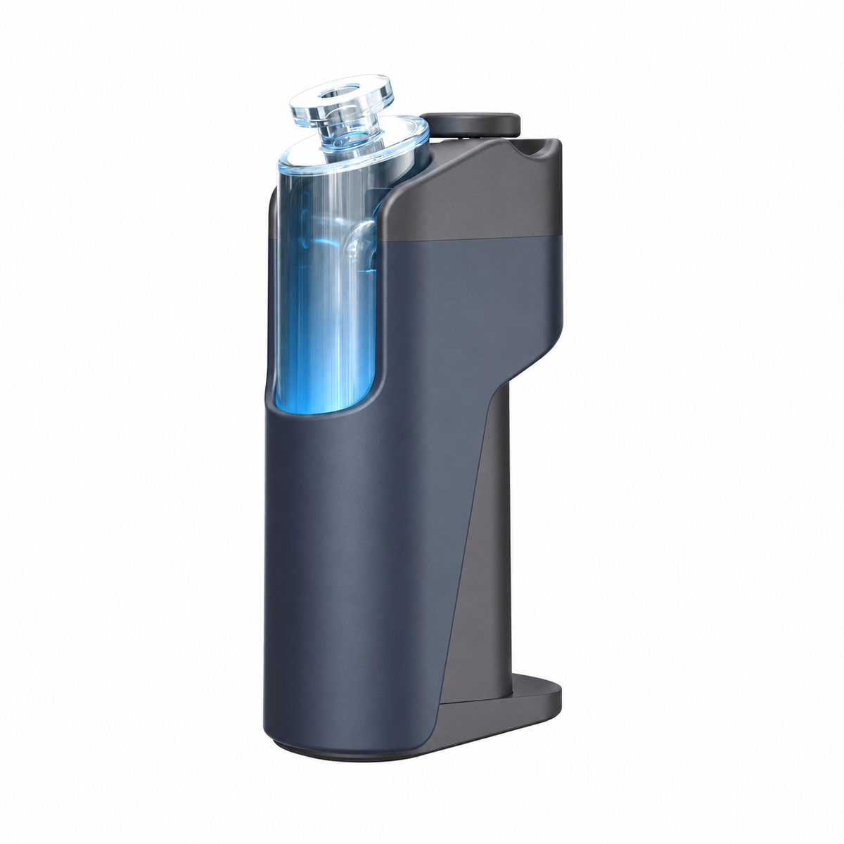 Dr. Dabber Switch GO vaporizer, full side view with glass attachment