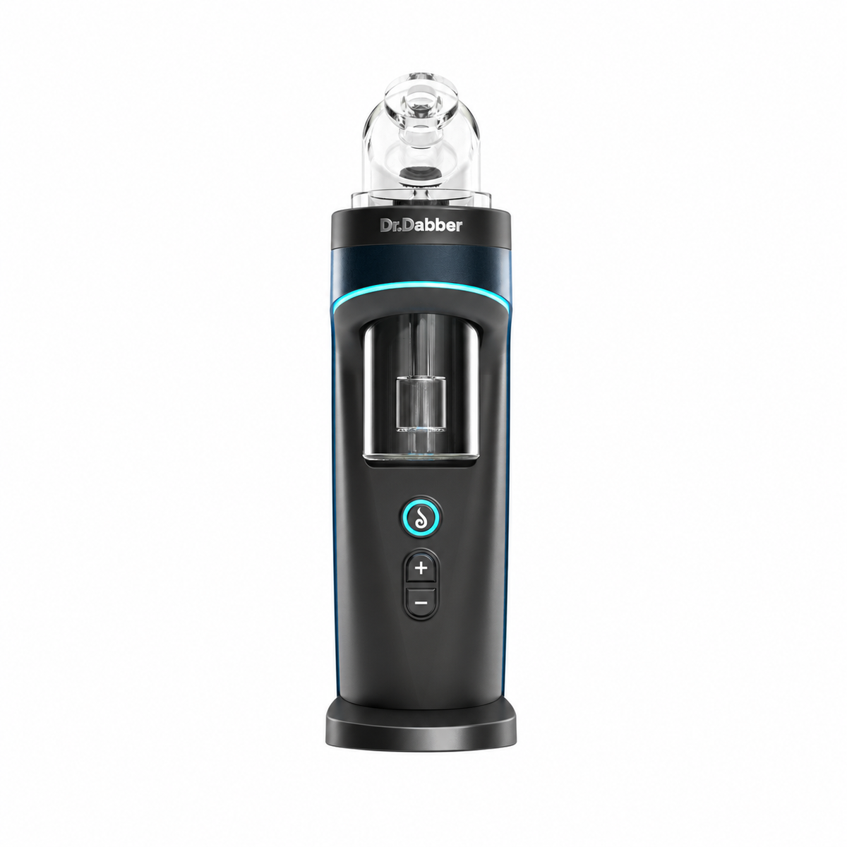 Dr. Dabber Switch² vaporizer with glass attachment, front view