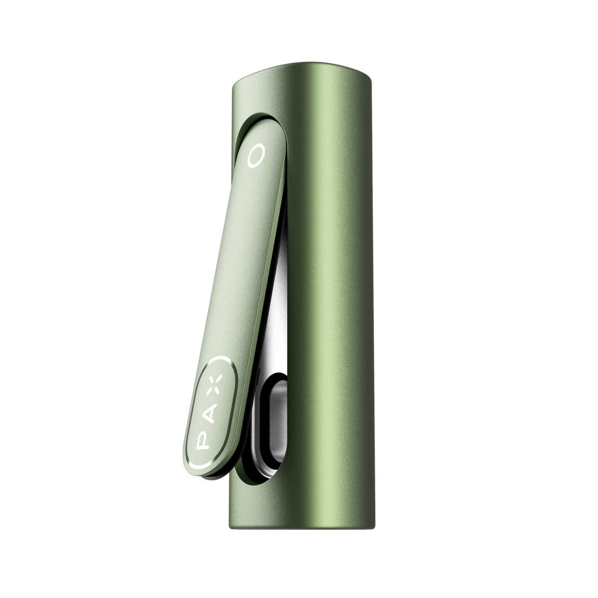PAX FLOW in Greenstone with its side oven door open