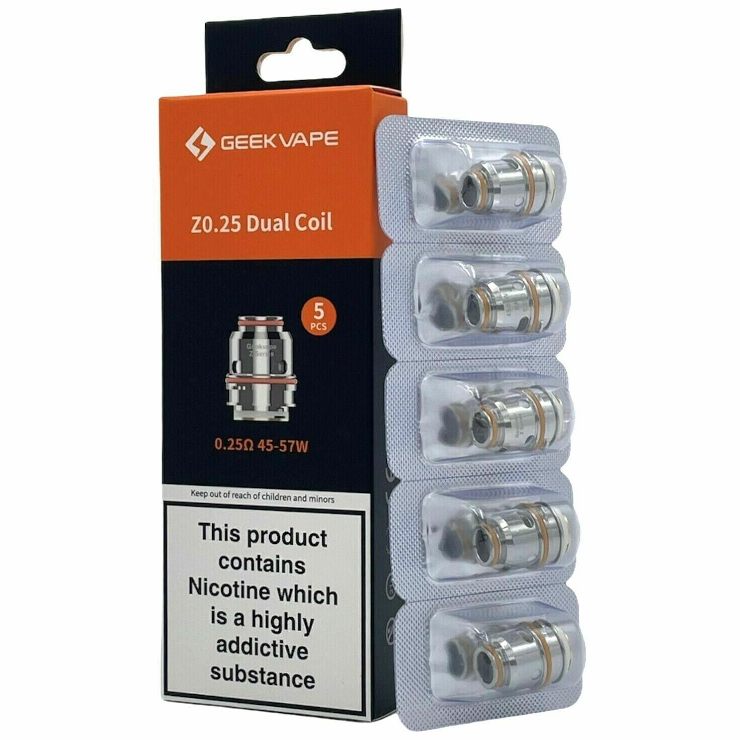 Geekvape Z 0.25Ω Dual Mesh Replacement Coils (5-Pack)