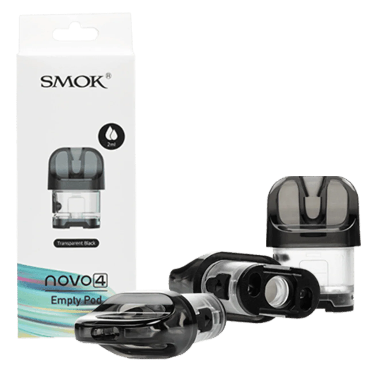 SMOK Novo Replacement Pods – Transparent Black
