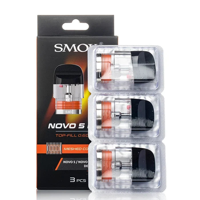 SMOK Novo 5 Mesh 0.7Ω Replacement Pods (3-Pack)