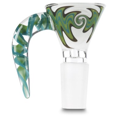 MOB Glass Wig-Wag Deep Bowl Martini Slide w/ Handle