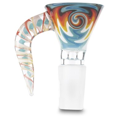 MOB Glass Wig-Wag Deep Bowl Martini Slide w/ Handle