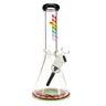 MOB Glass 12in 9mm Rainbow Beaker Water Pipe