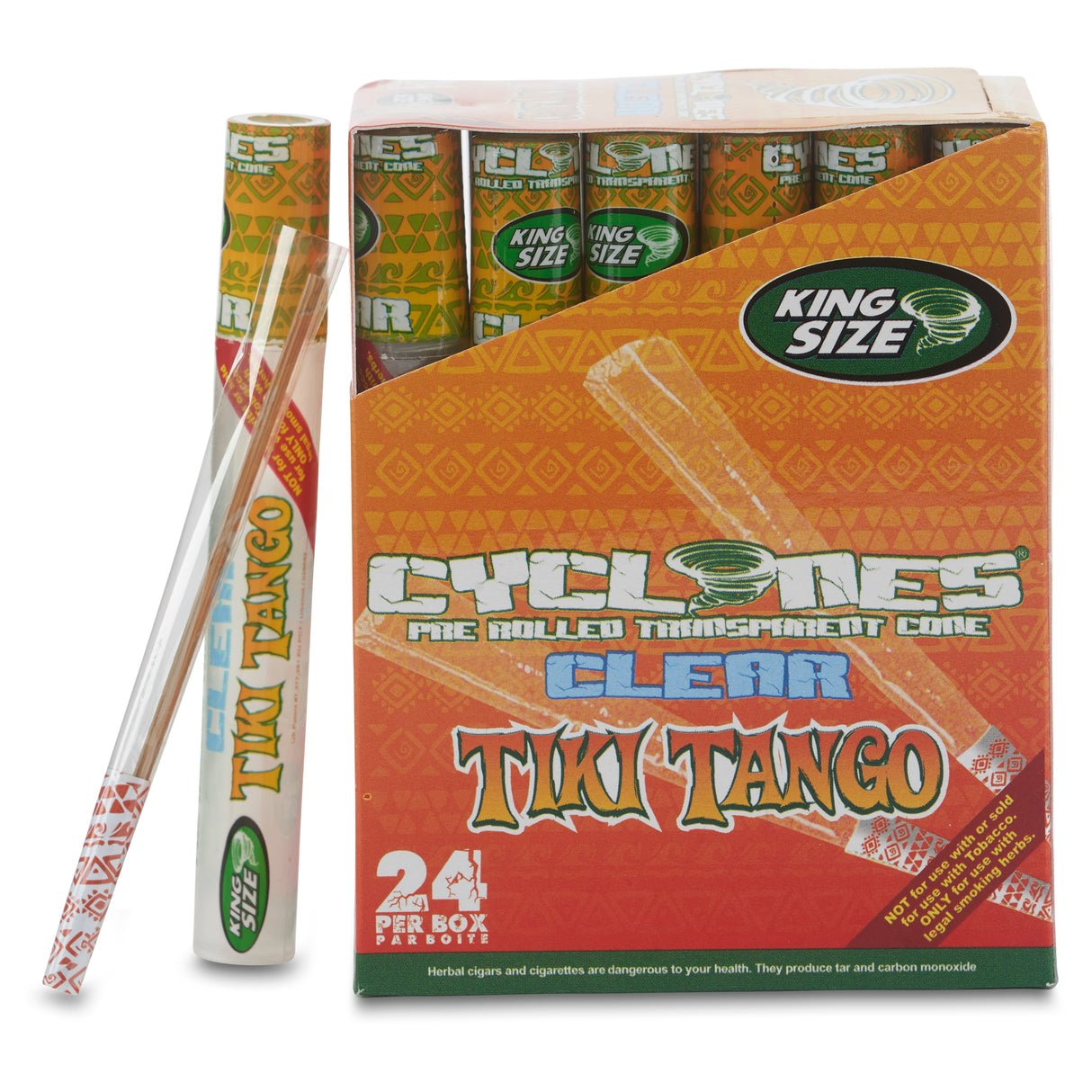 King Size Clear Cyclone Cones