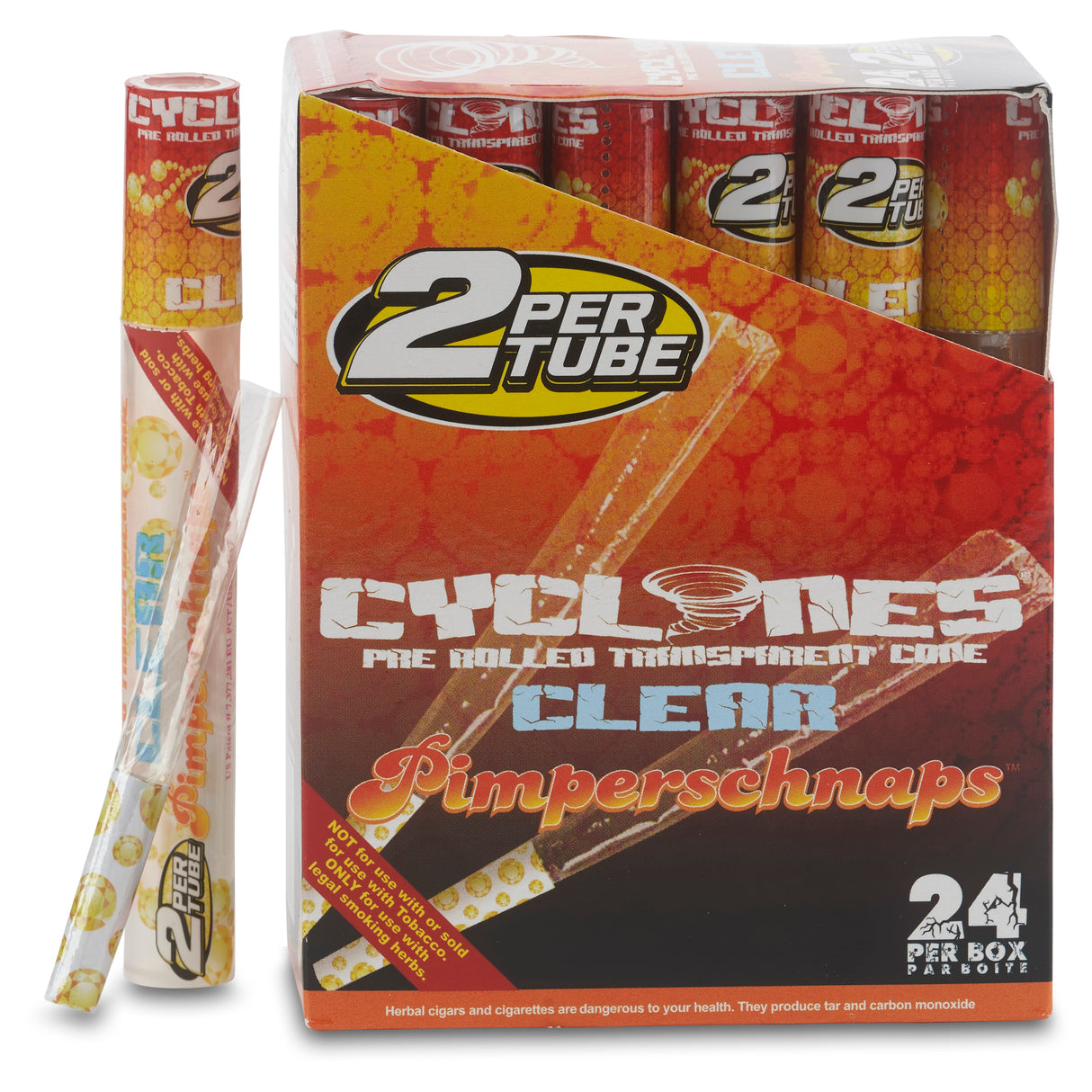 Clear Cyclone Pre-Rolled Cones 5-24 Pack