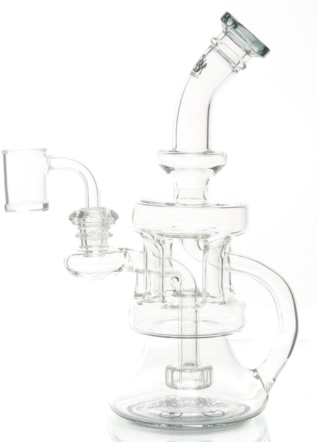 Mob Glass Quad Pillar Recycler Dab Rig