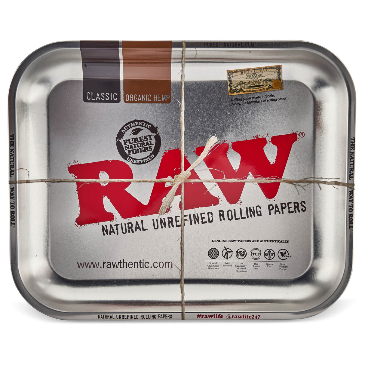 Raw Classic Rolling Tray  For Herbal Rolling – CLOUD 9 SMOKE CO.