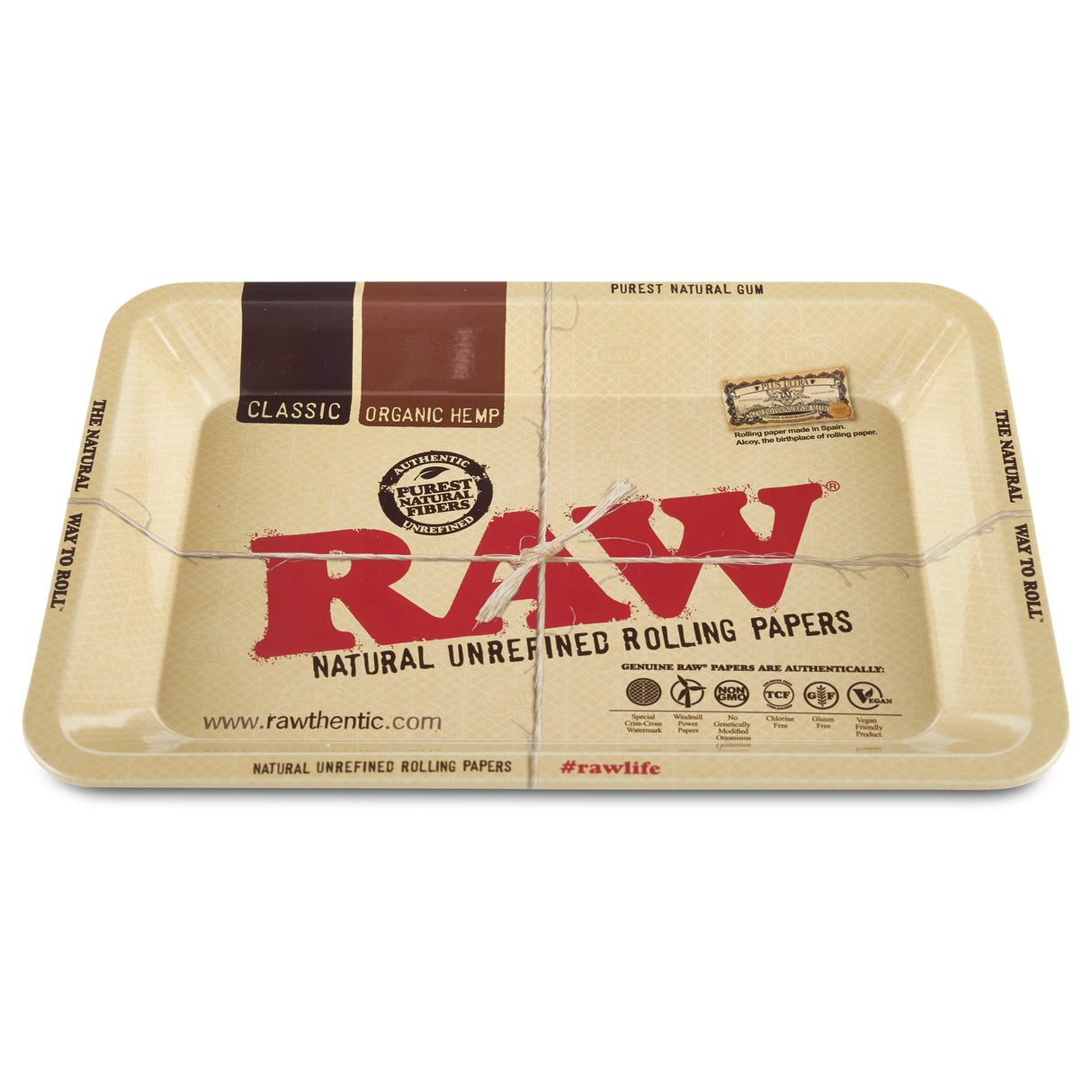 Raw Classic Rolling Tray  For Herbal Rolling – CLOUD 9 SMOKE CO.