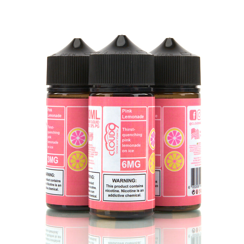 Cloud 9 Vape Juice or Salt Nic (3mg*6mg/100ml, 25mg*50mg/30ml)