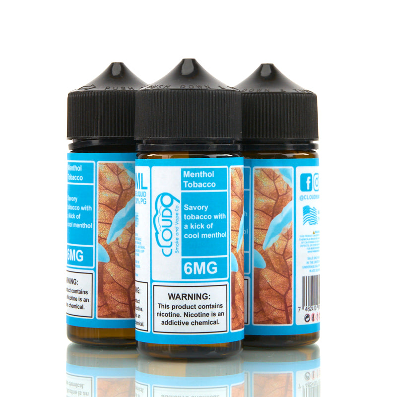 Cloud 9 Vape Juice or Salt Nic (3mg*6mg/100ml, 25mg*50mg/30ml)