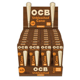 OCB Virgin Unbleached 1 1/4" Pre-Rolled Cone - 6 Pack