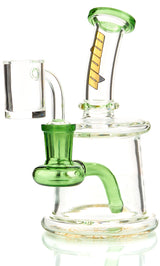 MOB Glass 2 Hole Banger Hanger Dab Rig