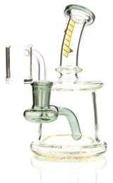 MOB Glass 2 Hole Banger Hanger Dab Rig