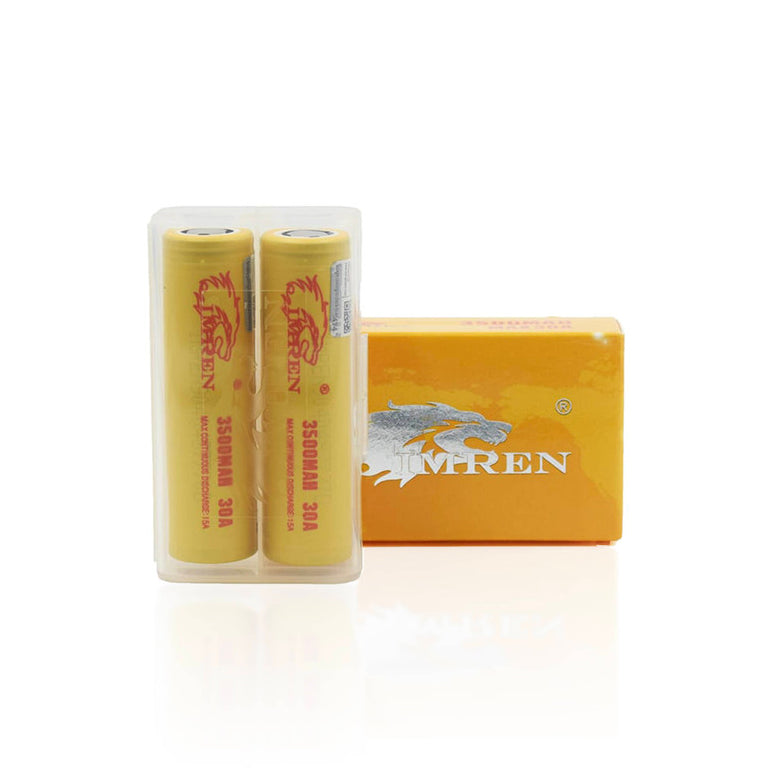 Imren 18650 Battery 2pk with Case