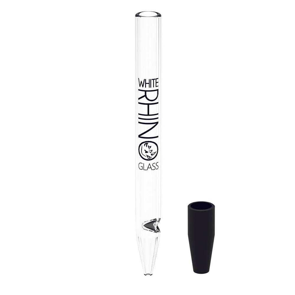 White Rhino Pyrex Dab Straw Silicone Cap