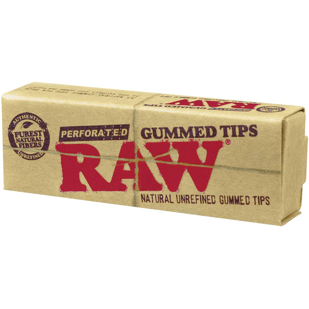 RAW Tips Gummed Perforated