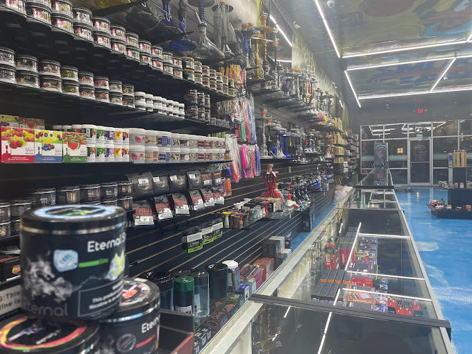 Inside smoke vape shop