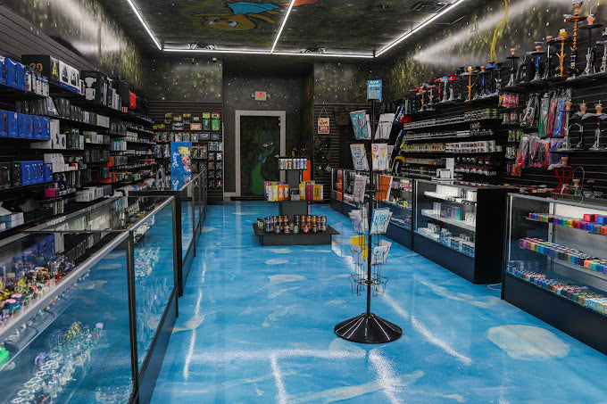 inside vape shop